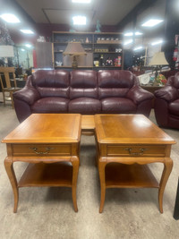 2 End Tables with matching Coffee Table