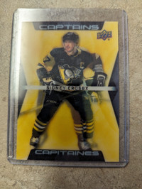 Sidney Crosby/Mario Lemieux 'Captains Connections' hockey card