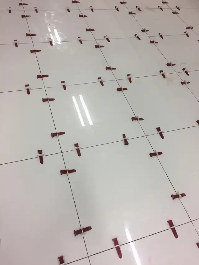Tile installation floor and walls 