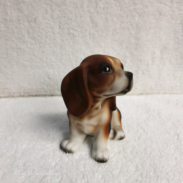 Beagle Puppy Vintage Japanese Porcelain Figure in Arts & Collectibles in Calgary - Image 2