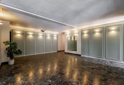 This bright and modern apartment features a clean, contemporary aesthetic with high-quality finishes...