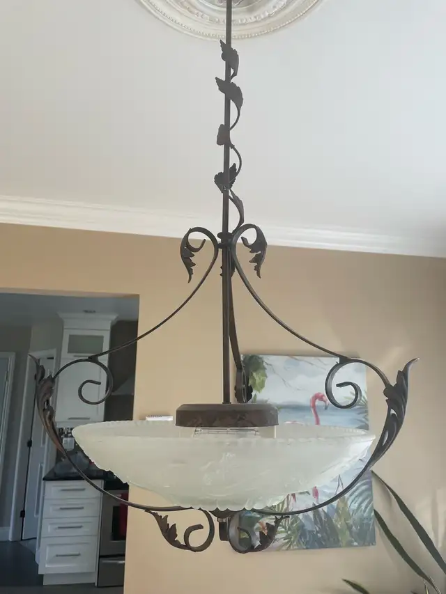Luminaire suspendu laiton antique - Lebourgneuf in Indoor Lighting & Fans in Québec City - Image 6