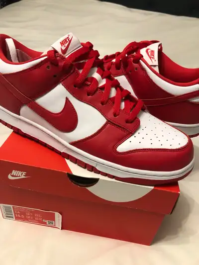 Nike Dunk Low Unveristy Red Size 14, View more