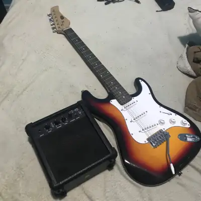 Guitar and amp, View more