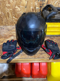 Icon Helmet and Joe Rocket gloves