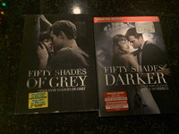 Fifty Shades of Grey & Fifty Shades Darker Dvds mint