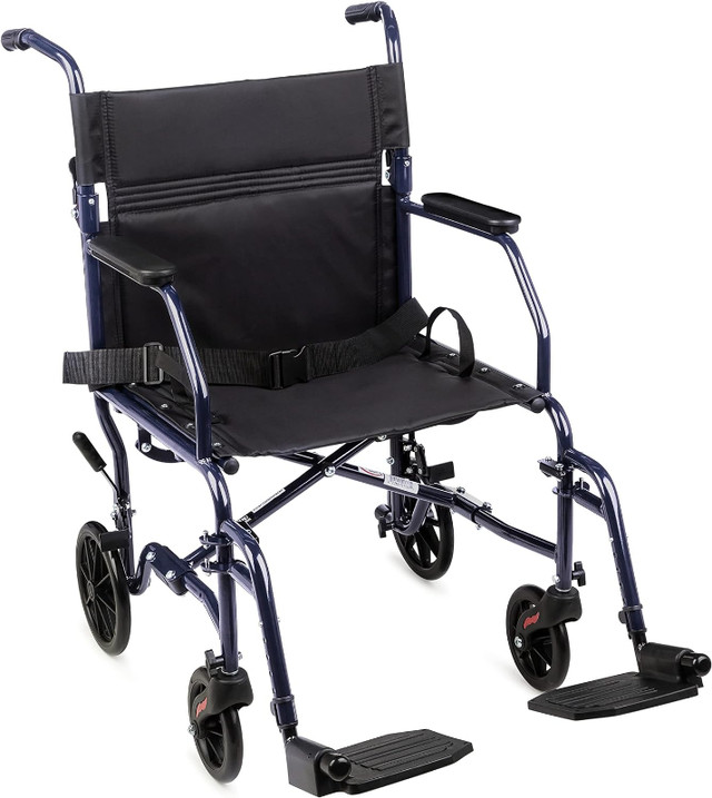 New Carex Transport Wheel Chair Large 19" seat Light in Health & Special Needs in Markham / York Region