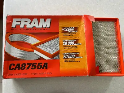 New FRAM Air Filter (2618) 20,000 km CA8755A $15