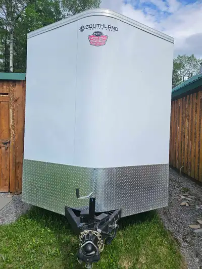 This pre-owned, 2024, 7 x 16 foot, Southland enclosed cargo trailer, in excellent condition, feature...