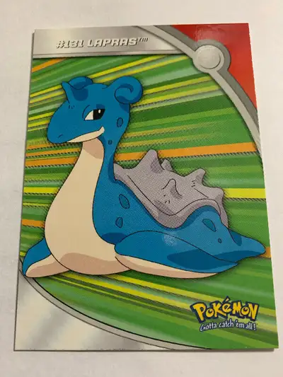 LAPRAS #131 TOPPS TV ANIMATED SERIES 3 HV13 BLUE LOGO POKEMON, View more