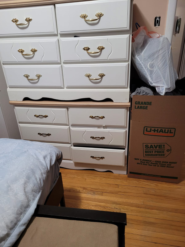 Two white wooden dressers in Dressers & Wardrobes in Winnipeg