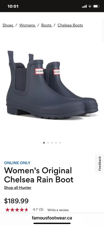 Hunter Rain Boots Chelsea, View more