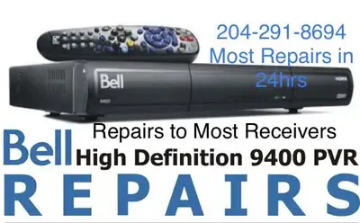 BELL SATELLITE TV RECEIVER REPAIRS FREE DIAGNOSTICS HD Models 6131, 6141, 6400, 6500, 9241, 9242, 94...