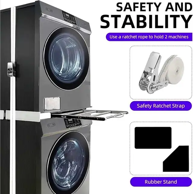 OKSTENCK Washer Dryer Stacking Kit in Washers & Dryers in Oshawa / Durham Region - Image 5