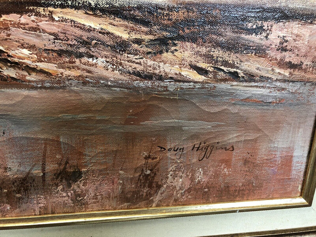 Vintage Oil Painting by Listed Sante Fe Artist Doug Higgins in Arts & Collectibles in Markham / York Region - Image 4