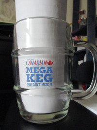 Large Heavy Glass Mug
