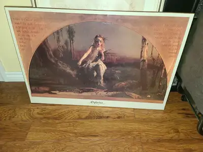 Wood Mounted Print of "Ophelia" by Arthur Hughes, View more