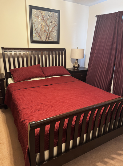 Solid Wood Queen Bedroom Set- 5 pieces, View more