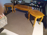 coffee table and 2 ends tables