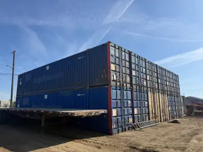 53’ shipping / storage contianers. Used Sea Cans Door one end High cube $4950 Located in Spruce Grov...