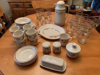 Corelle Dishes -Abundance Pattern-50+ pieces, View more