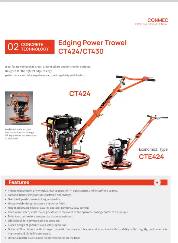 Conmec 24” Edging Power Trowel in Power Tools in Belleville - Image 5