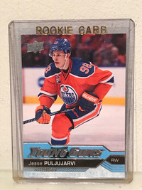 Jesse Puljujarvi Young Guns RC NHL Rookie Hockey Card Pens