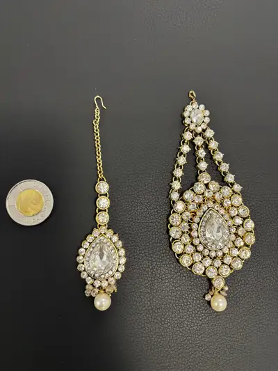 Indian jewellery tikka and jhummar, View more
