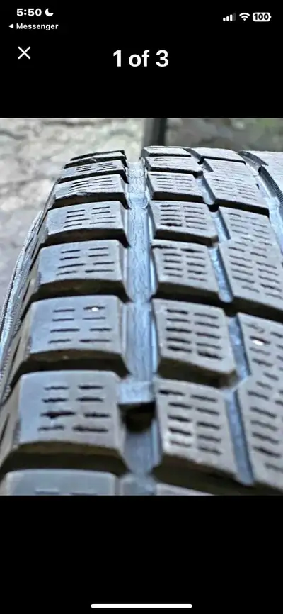 I'm selling a set of Yokohama Ice Guard IG51 winter tires, size 215/70R16 100T, mounted on steel rim...