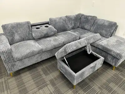 Corduroy Sectional Sofa, View more