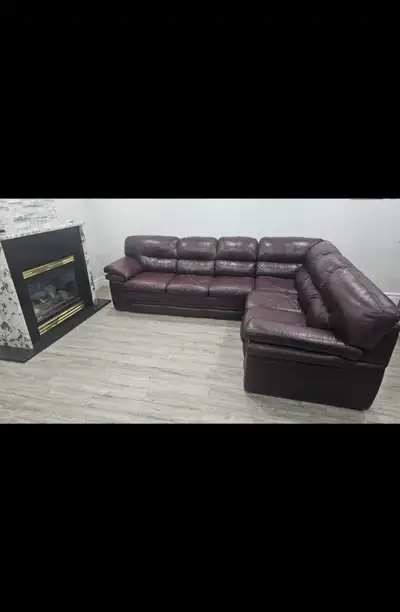 Leather sofa, View more