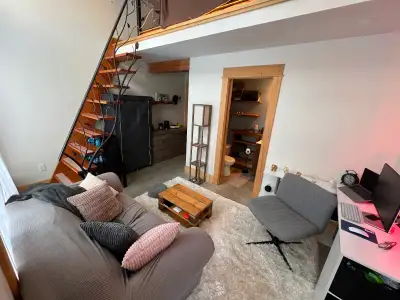 New bachelor suite attached to the back of a heritage house in uphill. Shared sauna. Garden and gree...
