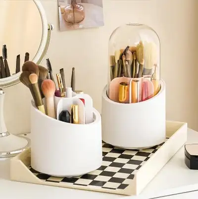 Spinning Cosmetic Box Brush Holder Stationery Storage Organizer, View more