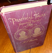 Antique Religious Christian HC Book PRACTICAL TALKS