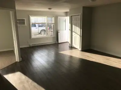 2 bed one bath large unit in Hartney MB. Has huge attached garage. Private area, quiet neighbors.