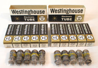 Westinghouse 6U8A / 6678 Preamp Audio Vacuum Tubes - Rare 1961