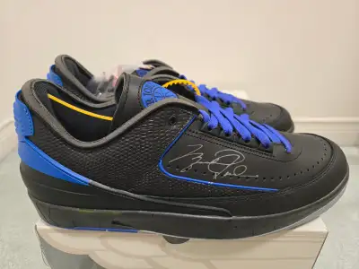 Size 12 - Nike Air Jordan 2 Off White Black Blue, View more