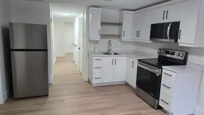 Modern, unfurnished basement apartment available in a quiet home. ✨ Features: • Newly built unit w/...