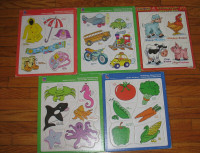 5 Preschool Inlaid Puzzles