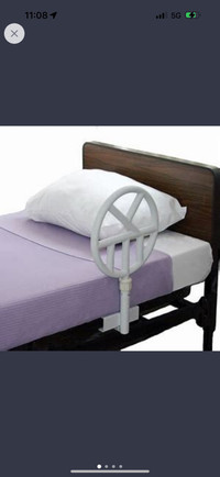 Hospital bed halo ring bed rail assist 