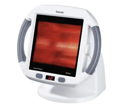 Beurer IL50 Infrared Heat Lamp Heated Red Light Therapy Lamp for Body, Face, Sinuses, & Skin - Effec...