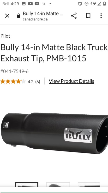 Bully exhaust tip brand new $40 in Other Parts & Accessories in Kingston