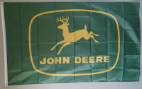 John Deere, Green Background, Flag, New, 3' x 5'