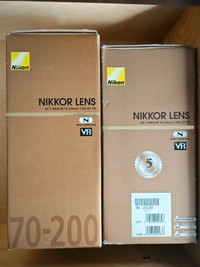 Nikon 70-200 and 16-35 F4 DSLR lenses