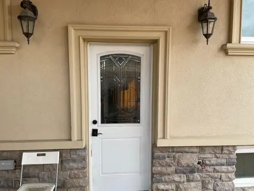 2 bedroom, 1 bathroom basement apartment available with separate entrance, in unit laundry, 1 parkin...