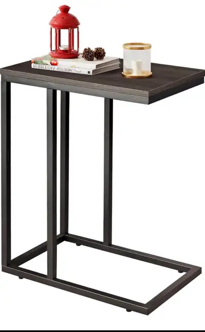 Side Table, C Shaped End Table for Couch, Sofa and Bed, Large De, View more