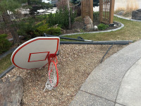 Basketball Backboard,  Pole, and Hoop