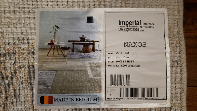 Naxos 2" x 4" Area Rug - Model 12-37 105 in Rugs, Carpets & Runners in Sudbury - Image 2