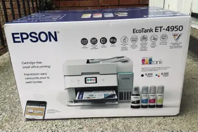 Brand New and Factory Sealed Buy With Confidence from a Verified Seller Epson EcoTank ET-4950 Wirele...