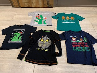 kids holiday shirts size 7/8 in Kids & Youth in London